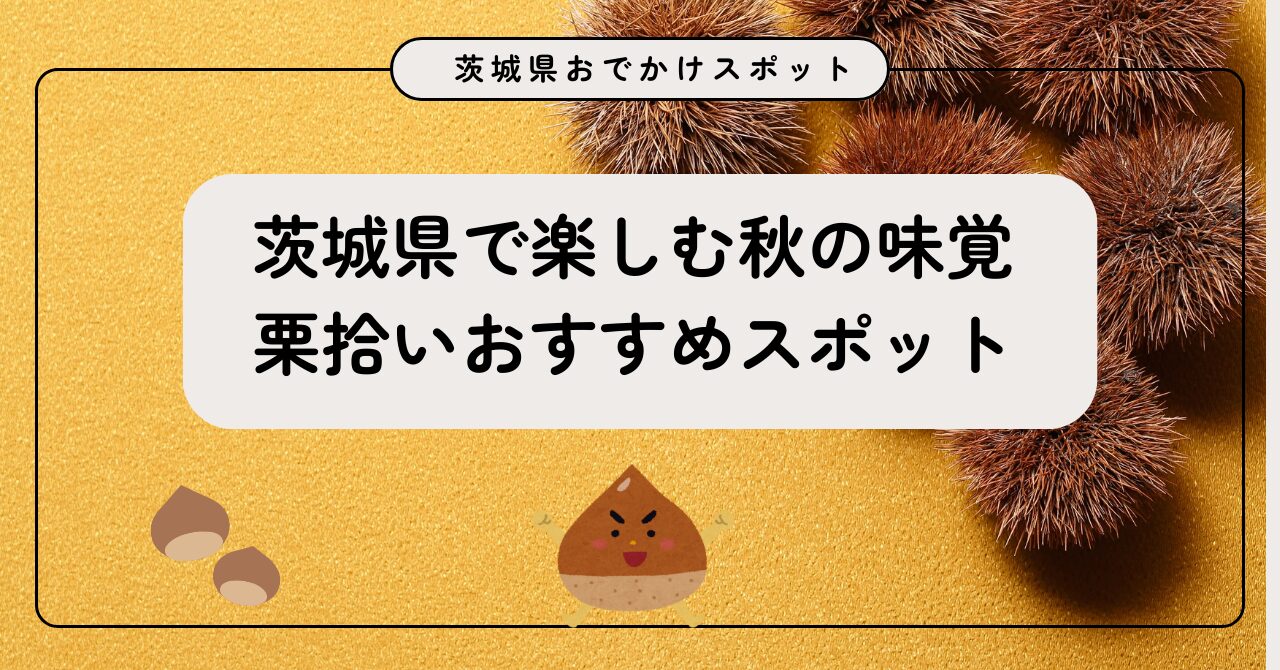 茨城県で楽しむ秋の味覚！栗拾いのおすすめスポット・調理方法・栗拾い 